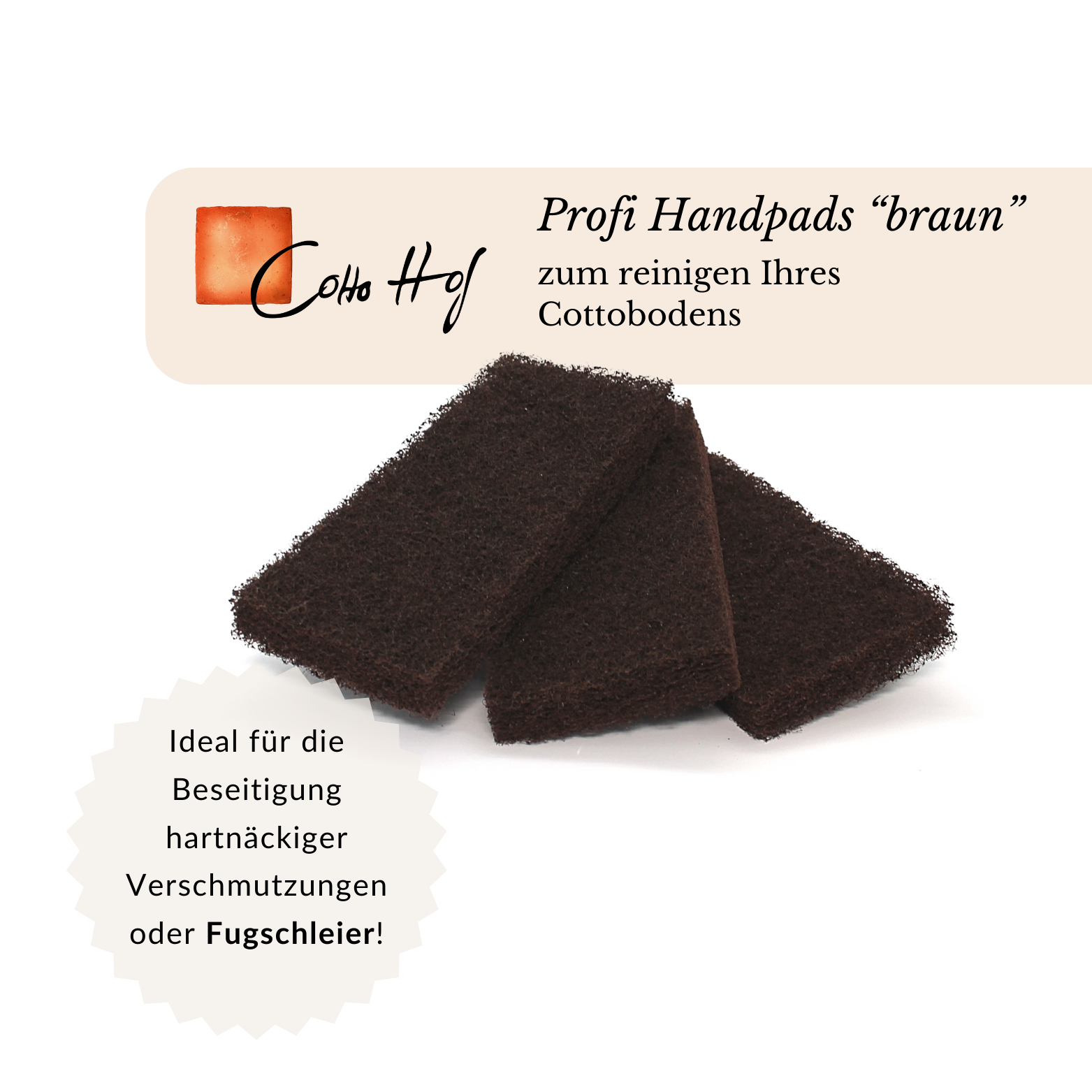 Profi-Handpad braun zum Reinigen