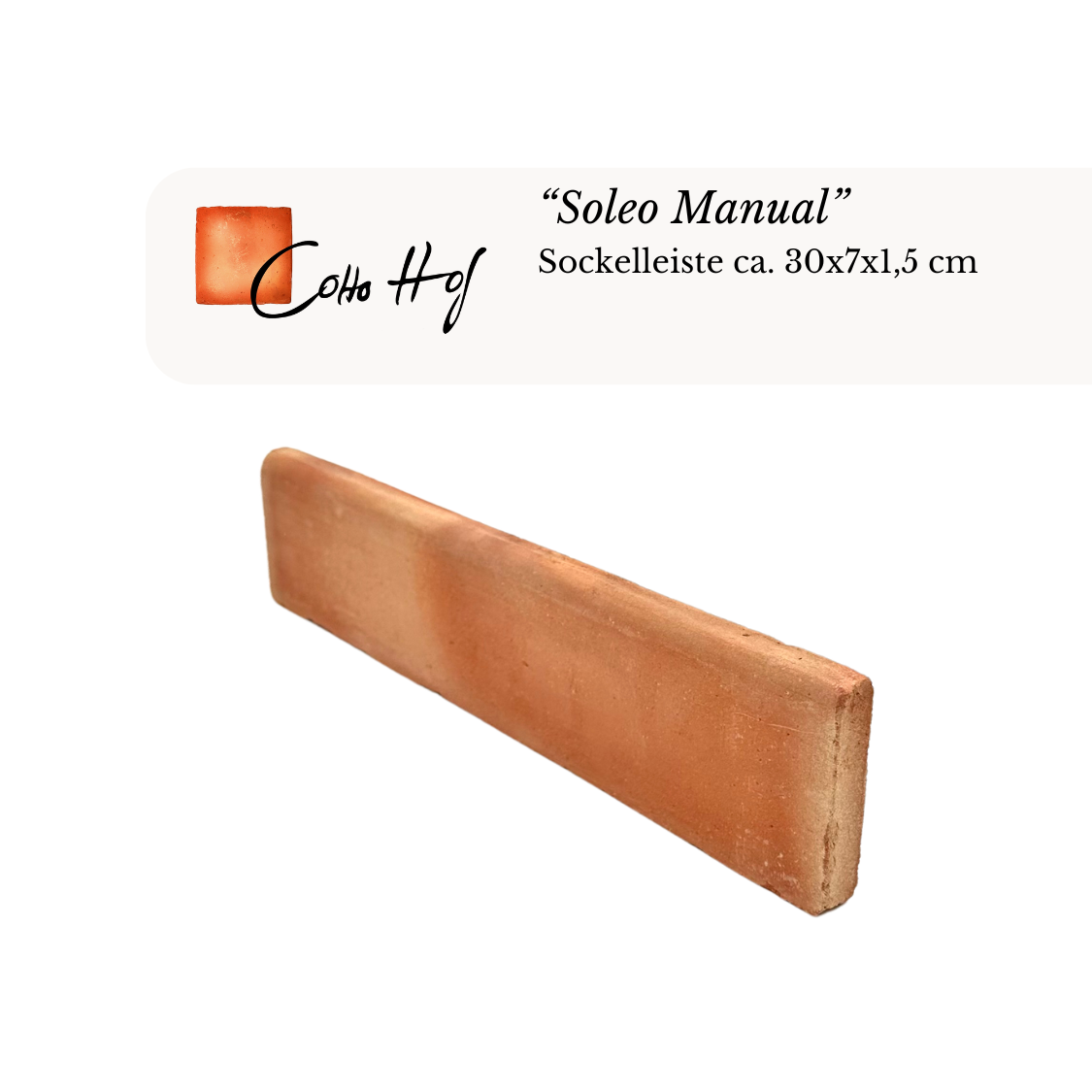Soleo Manual – Sockelleiste