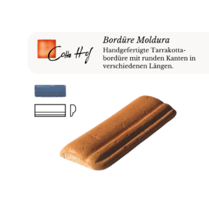 Bordüre Terrakotta unglasiert